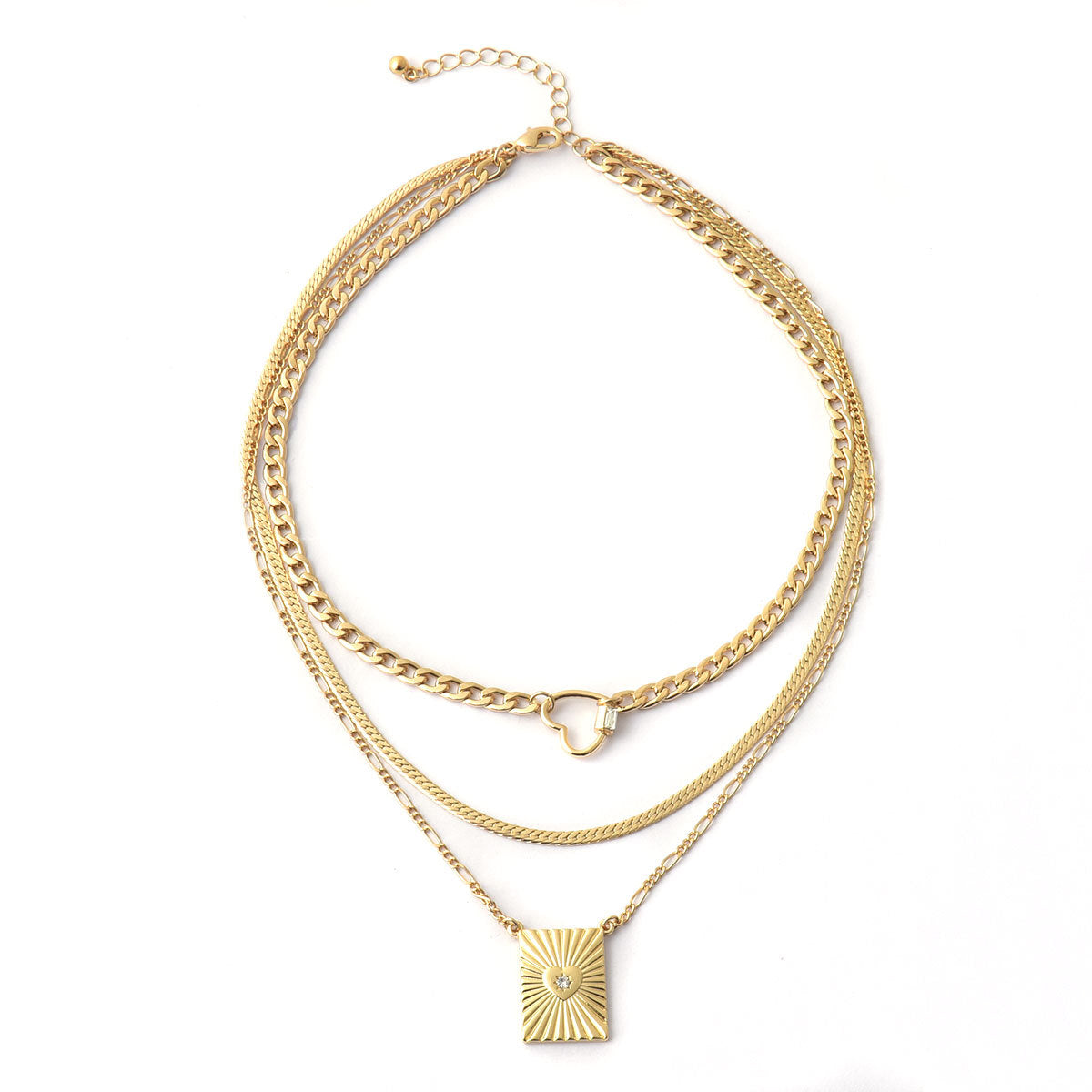 Collana a doppio cuore