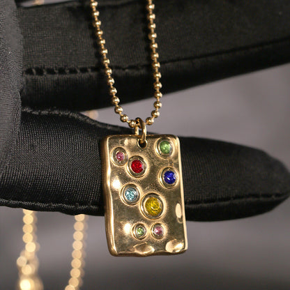 Collana geometrica placcata oro