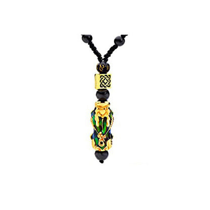 Collana ossidiana Pixiu