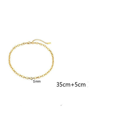 Collana corta acciaio titanio