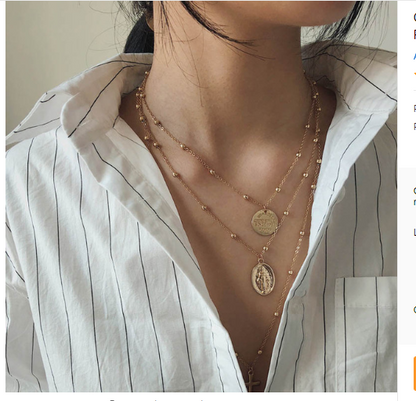 Collana Croce e Monete