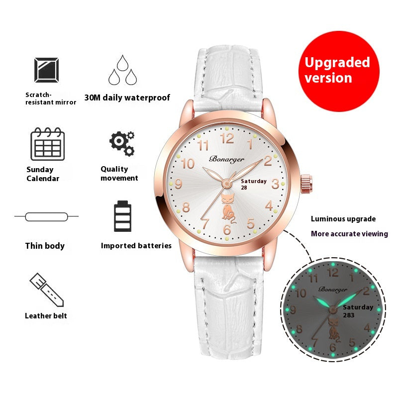 Orologio donna impermeabile Luminoso Semplice