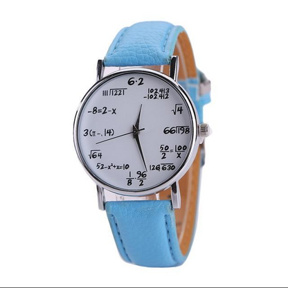 Orologio con simboli matematici