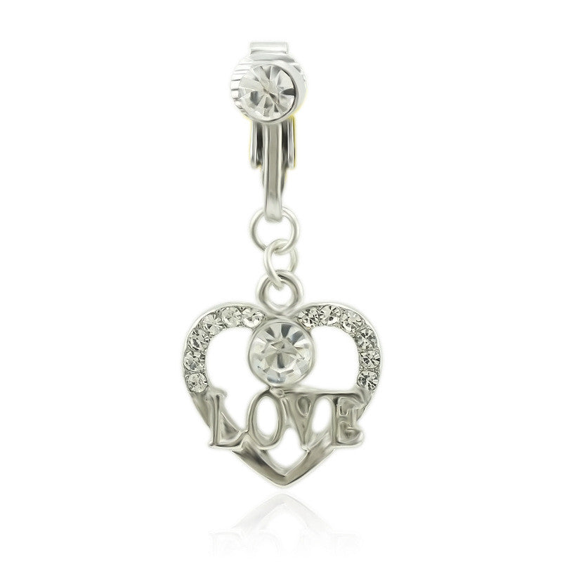 Anello Piercing Finto Cuore