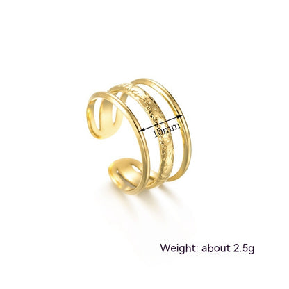 Anello tre righe regolabile