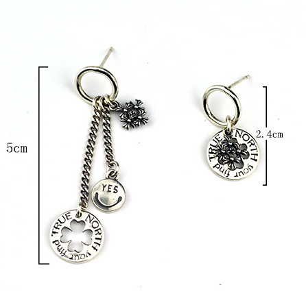Orecchini geometrici donna in argento