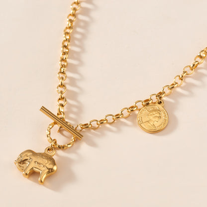 Collana farfalla cuore satinata