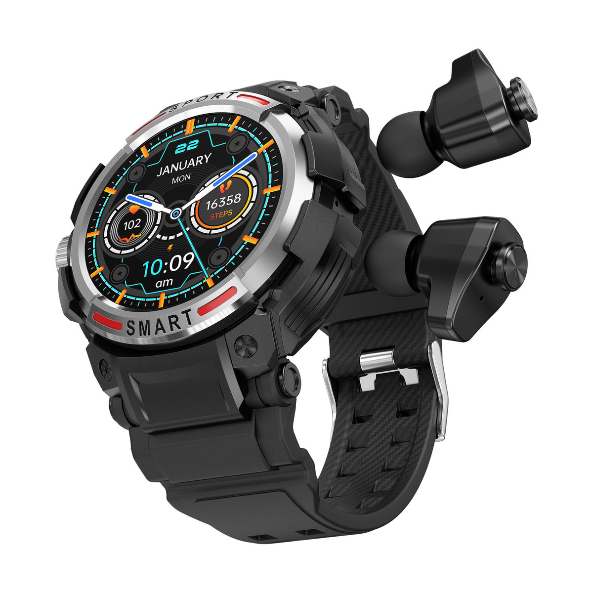 Smartwatch con auricolari doppia chiamata
