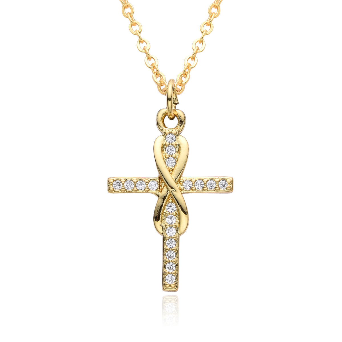 Collana rame zirconi micro da donna