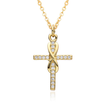 Collana rame zirconi micro da donna