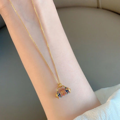 Collana Chiusura Smaltata Oro