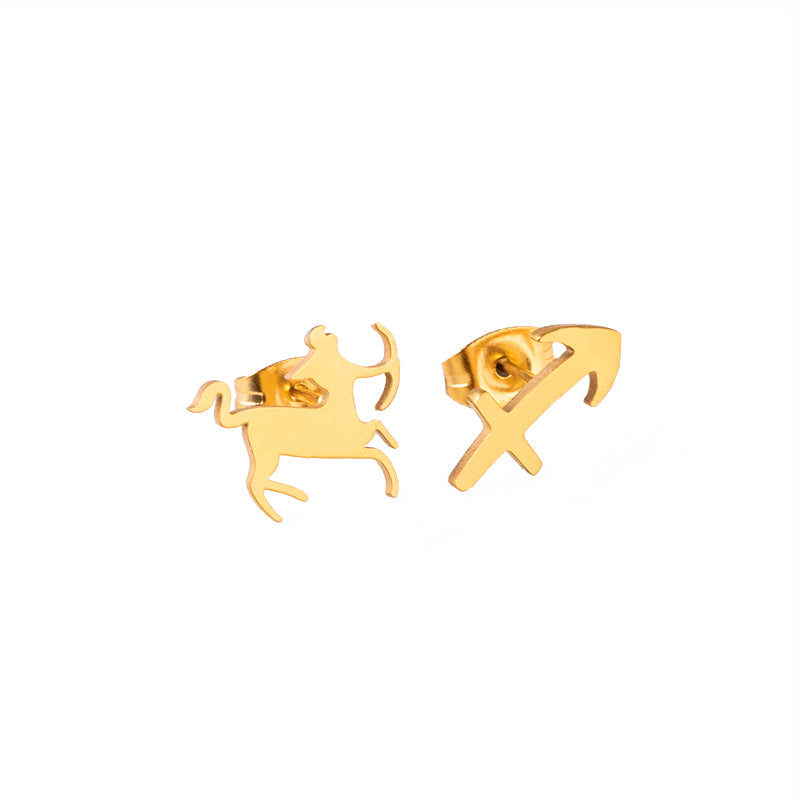 Orecchini asimmetrici zodiacali