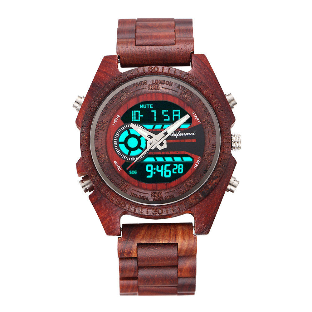 Orologio in legno al quarzo classico