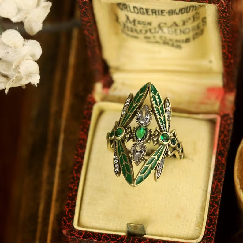 Anello libellula donna vintage