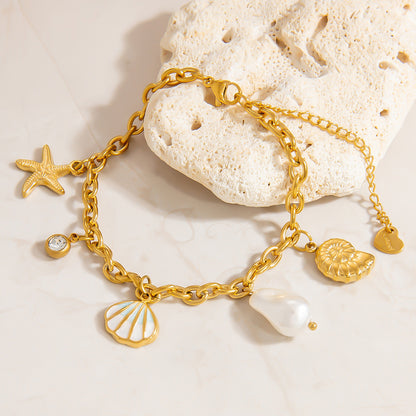 Bracciale conchiglia oceano