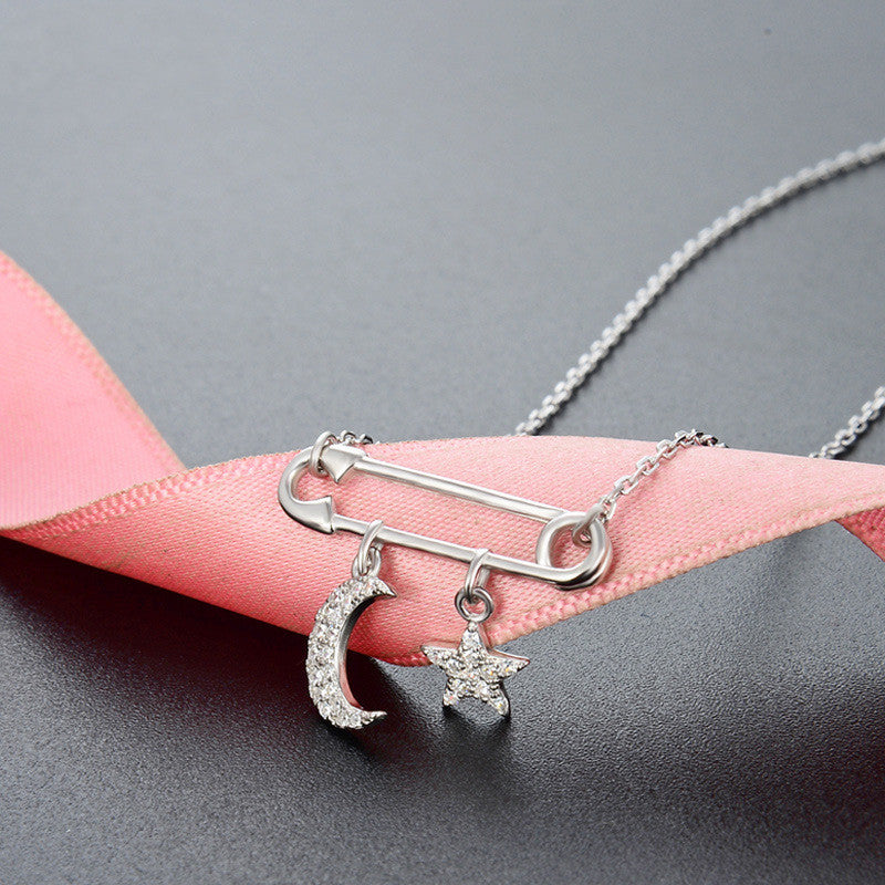 Collana luna d'argento