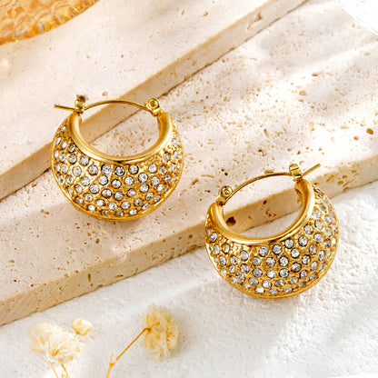 Orecchini diamante ovale oro
