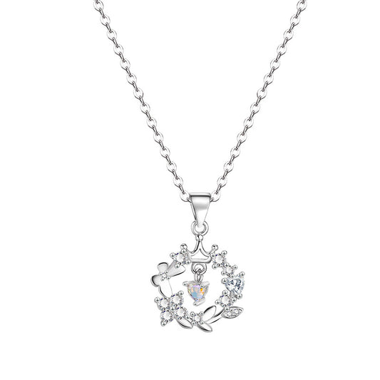 Collana farfalla con ghirlanda