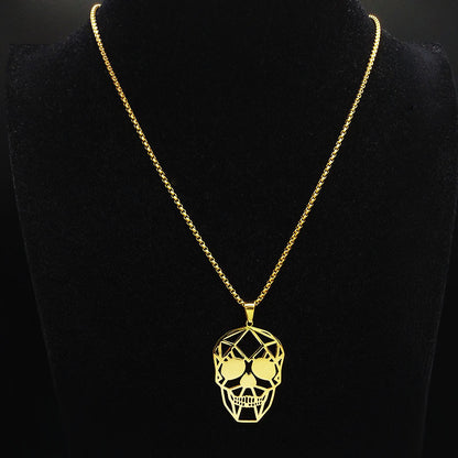 Collana Teschio Punk Cavo