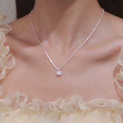 Collana zircone bianco