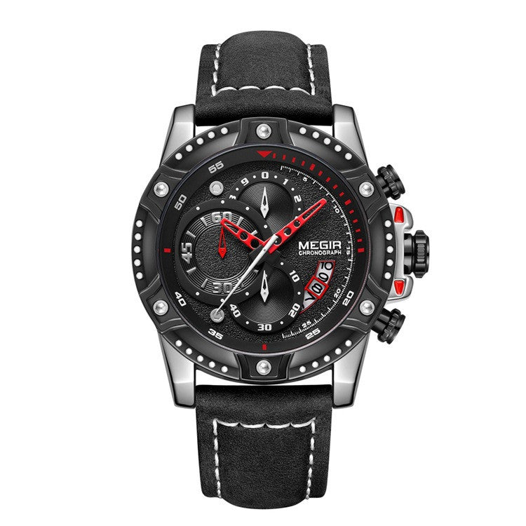 Orologio casual in pelle