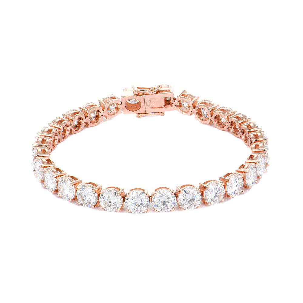 Bracciale moissanite argento da ragazza