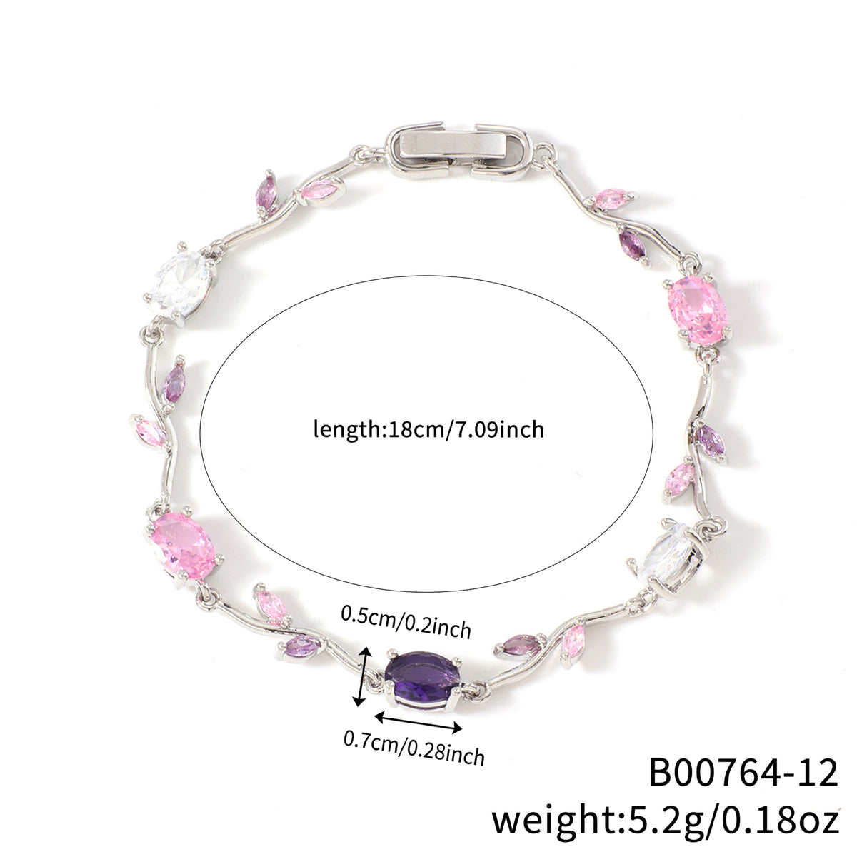 Bracciale Zircone Geometrico