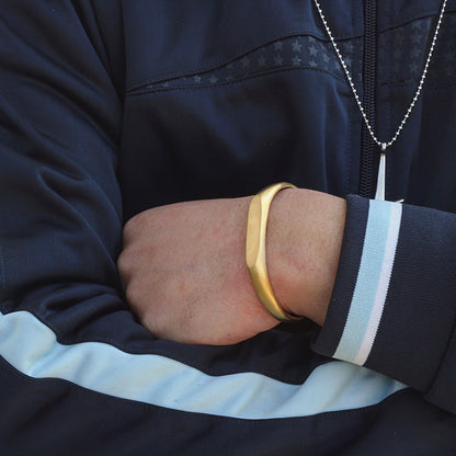 Bracciale retrò acciaio titanio