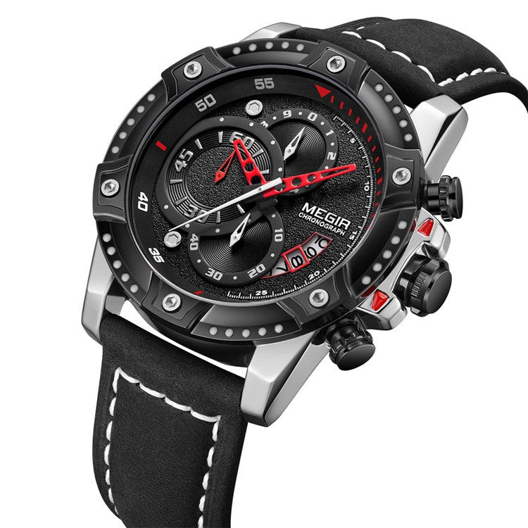 Orologio casual in pelle