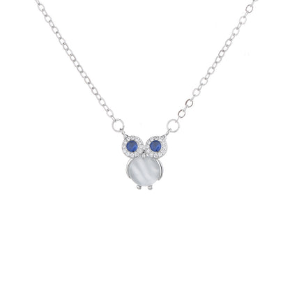 Collana con gufo in opale