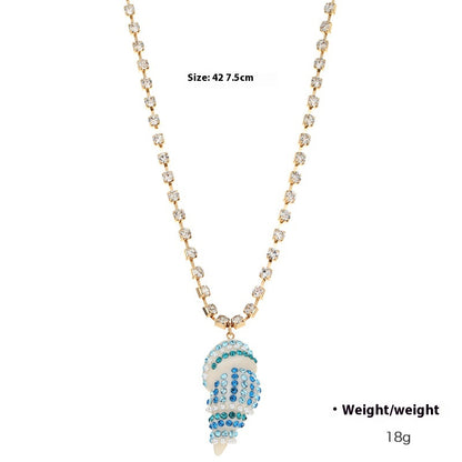 Collana conchiglia resina