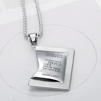 Collana pendente in titanio da uomo