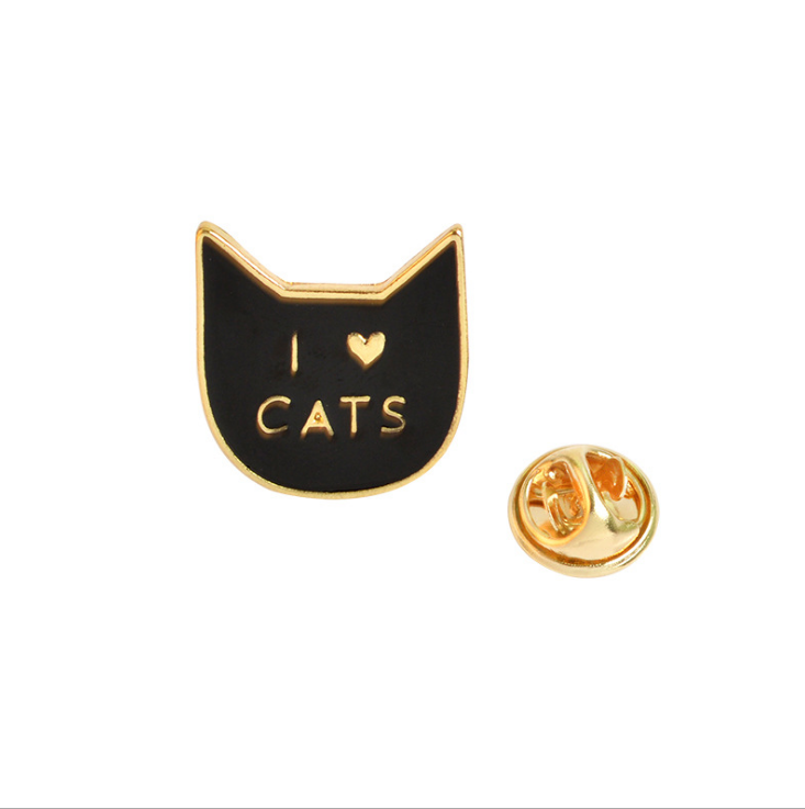 Spilla gatto cartoon gocciolante