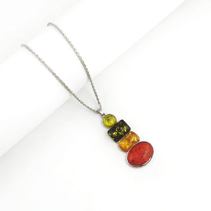 Set collana ambra e orecchini