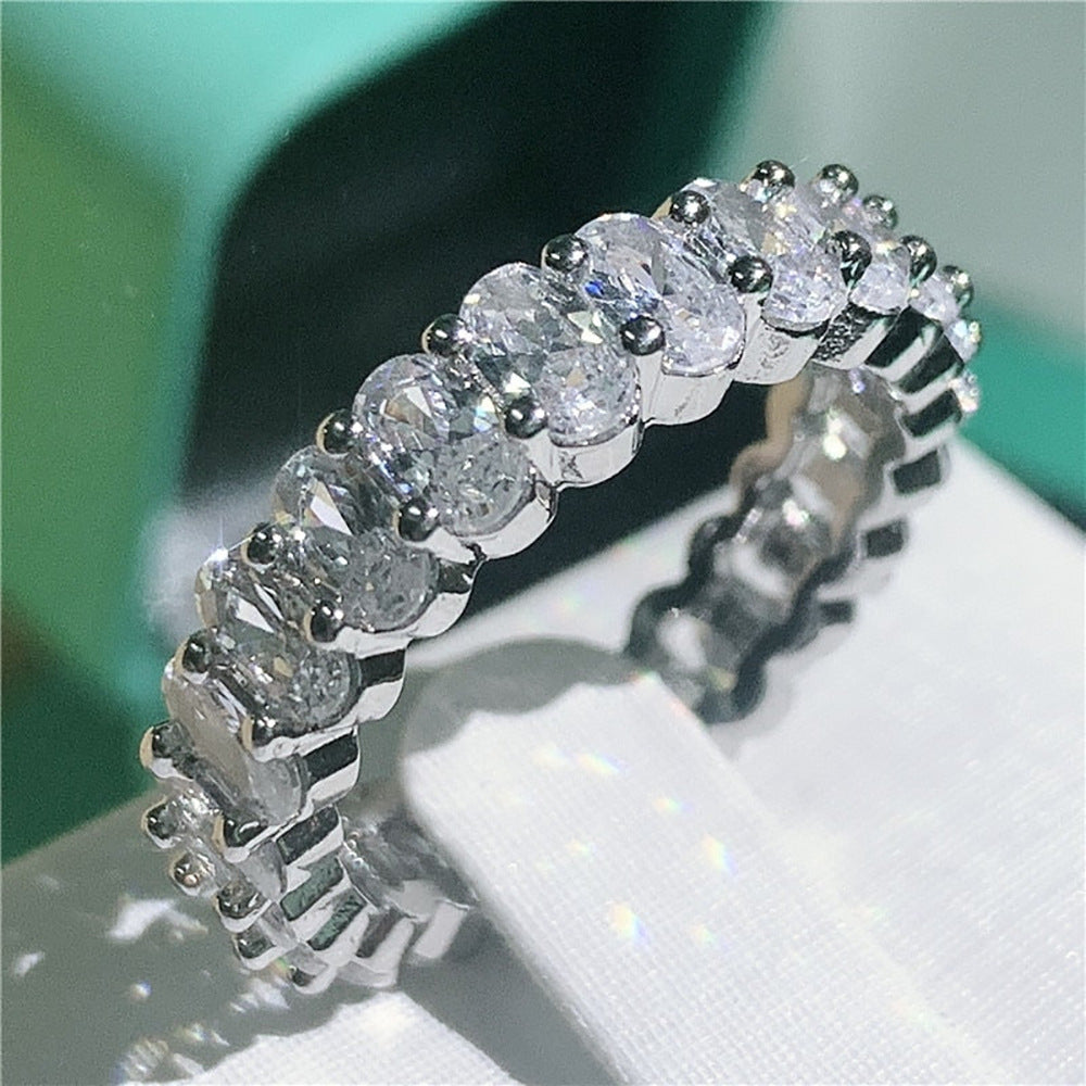 Anello zirconi di lusso da donna