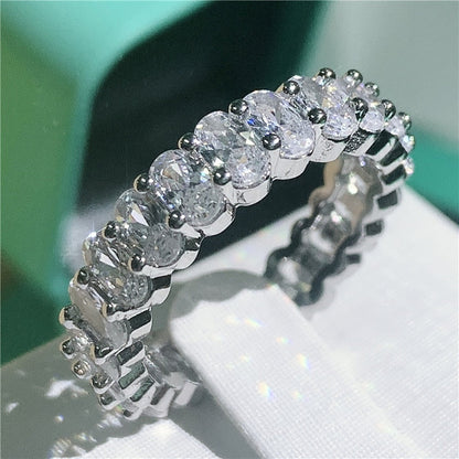 Anello zirconi di lusso da donna