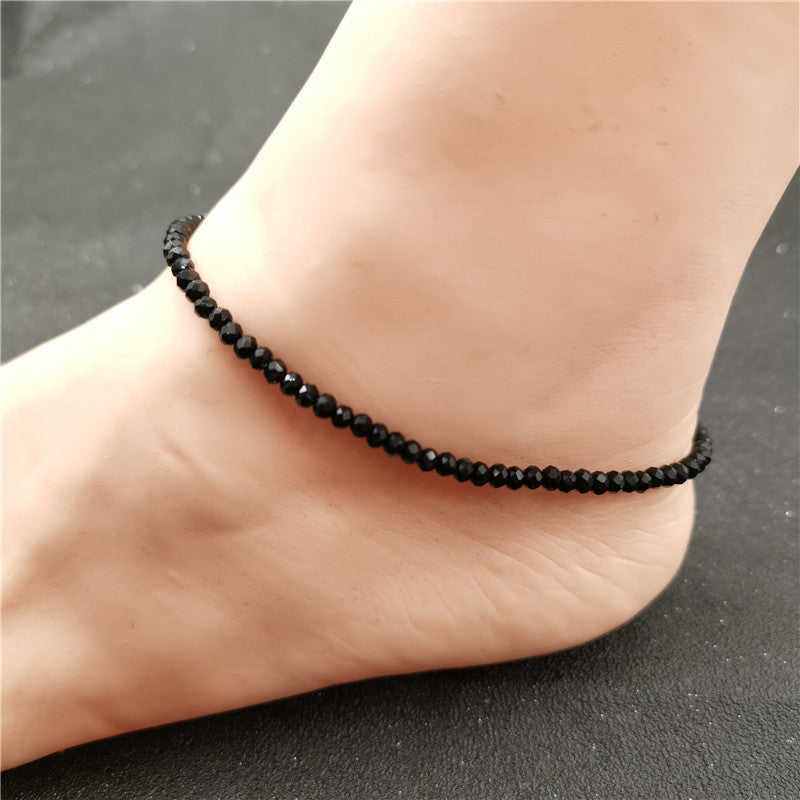 Cavigliera cristallo nero