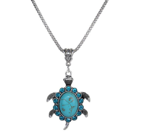 Collana tartaruga turchese