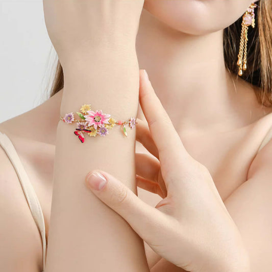 Bracciale Farfalla e Fiori
