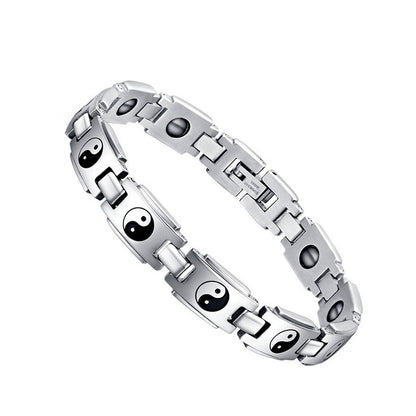 Bracciale acciaio e titanio