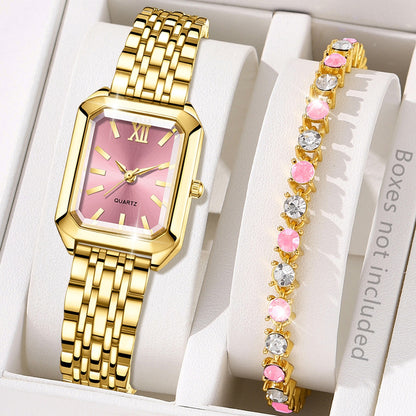 Orologio quadrato al quarzo da donna