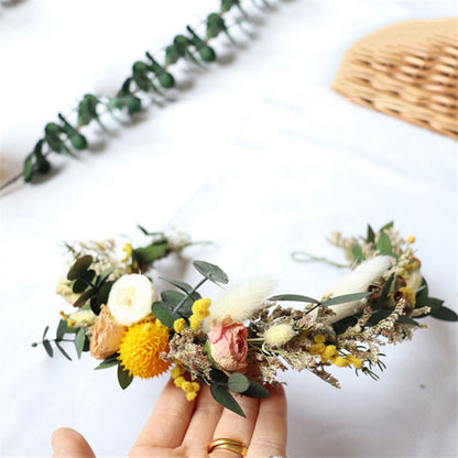 Coroncina sposa fiori secchi