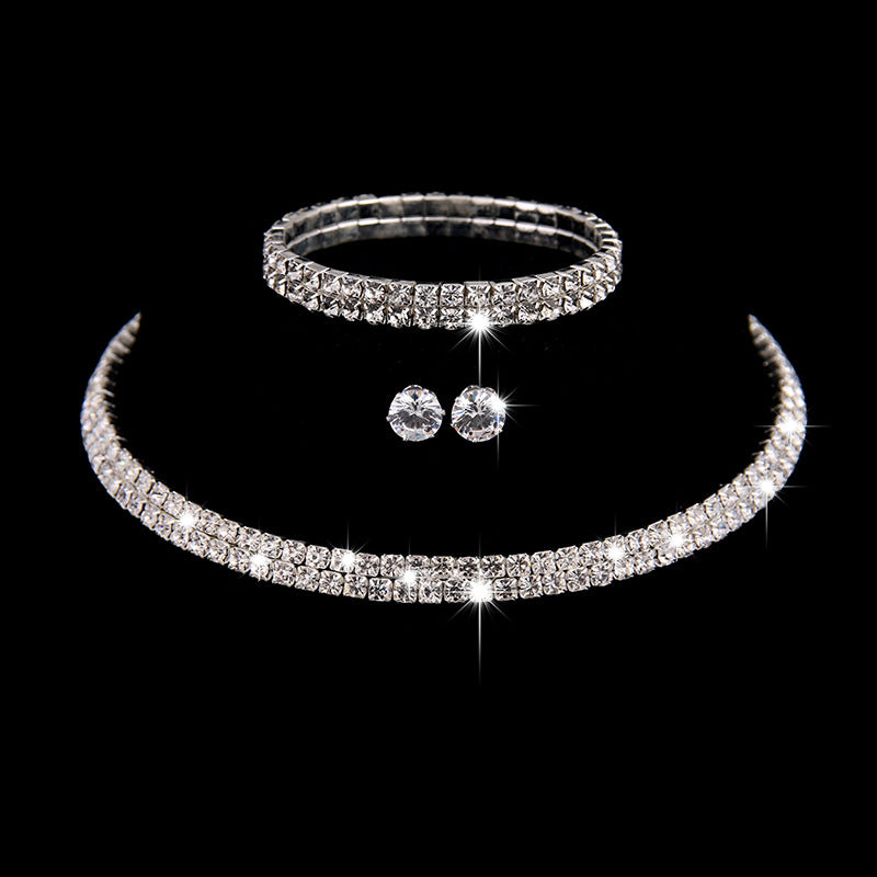Collana strass scintillante