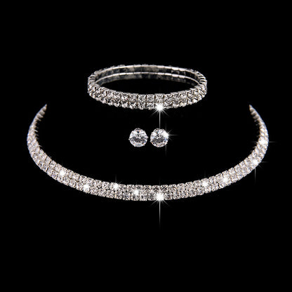 Collana strass scintillante