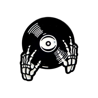 Spilla teschio disco