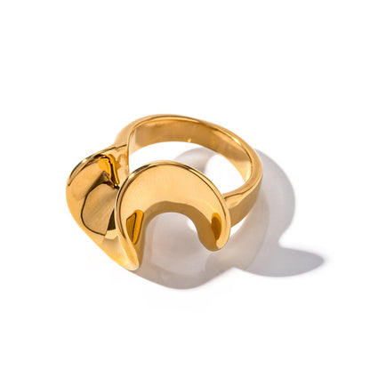 Anello fiore dorato