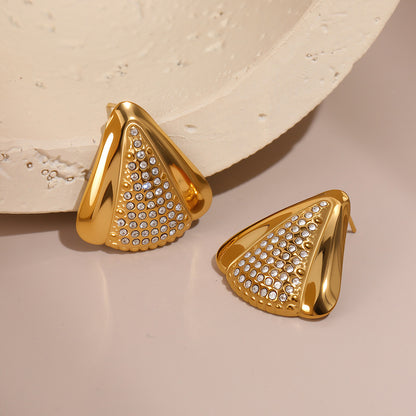 Orecchini geometrici brillanti