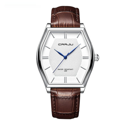 Orologio a botte cinturino pelle