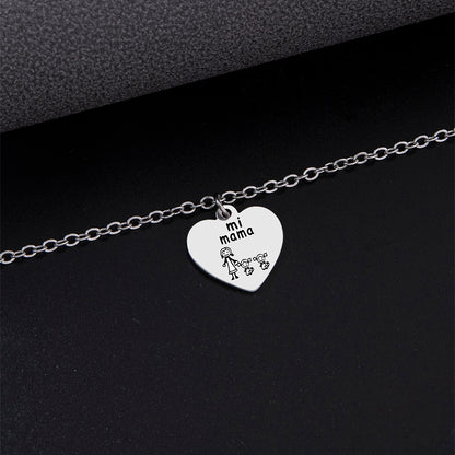 Cavigliera cuore pesca