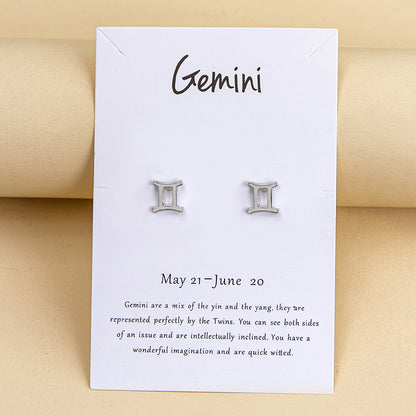 Orecchini segni zodiacali bicolori